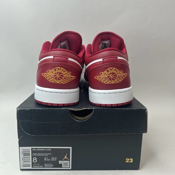 Nike Shoes Air Jordan 1 Retro Low “Cardinal Red” 2023 - Picture 5 of 8